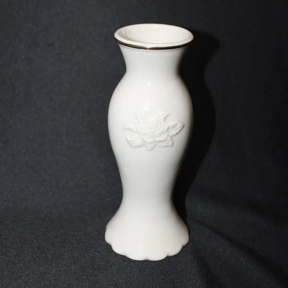Lenox Small Hummingbird Gold Trim Bud Vase